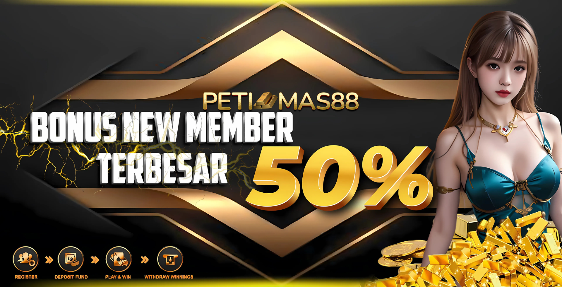 BONUS NEW MEMBER 50%